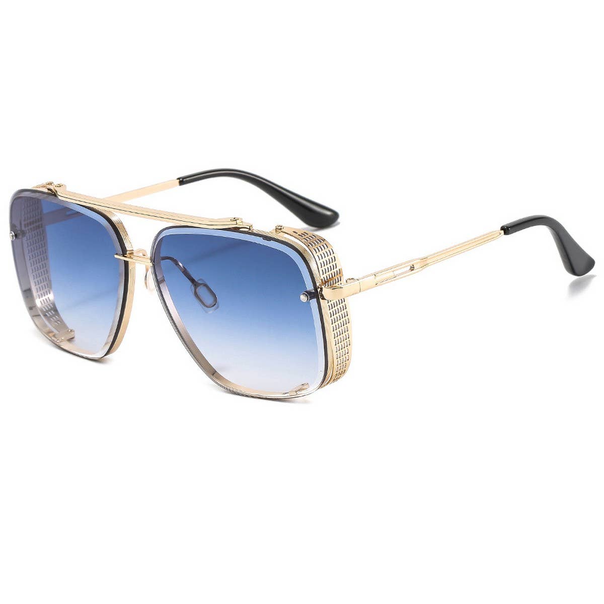 Trendy Unisex Metal Punk Flip-Up Sunglasses