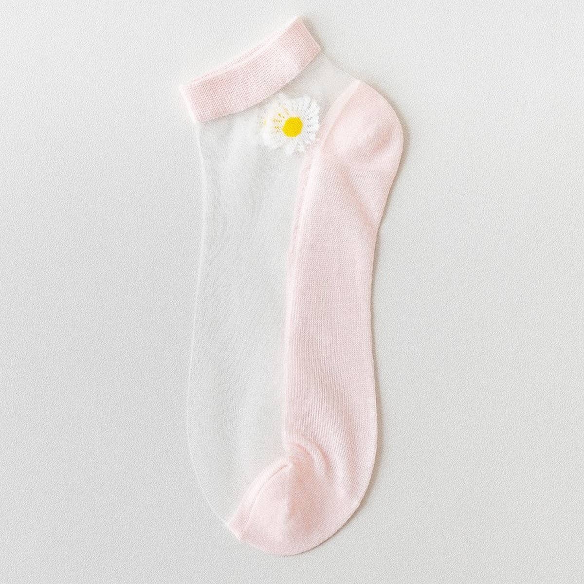 SUMMER WOMEN'S BREATHABLE PRINT SHEER SOCKS