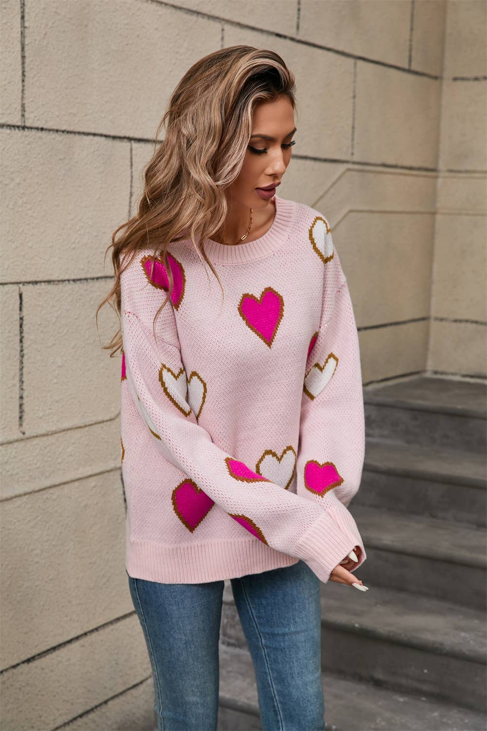 BUMP PORN HUMAN LOVE PEACH SWEATER