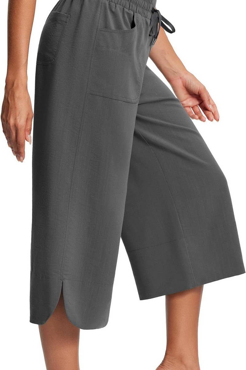 CWBMP0211_SOLID COLOR ELASTIC WAIST WIDE LEG PANTS