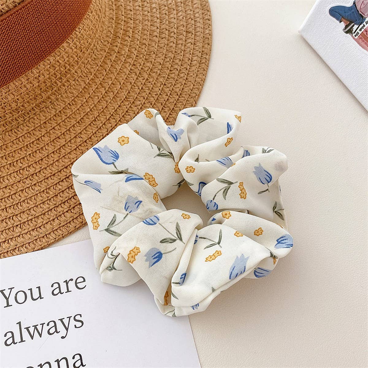 SMALL FRESH FABRIC FLOWER HAIRRING HAIRACCESSORIES_CWAHA4163