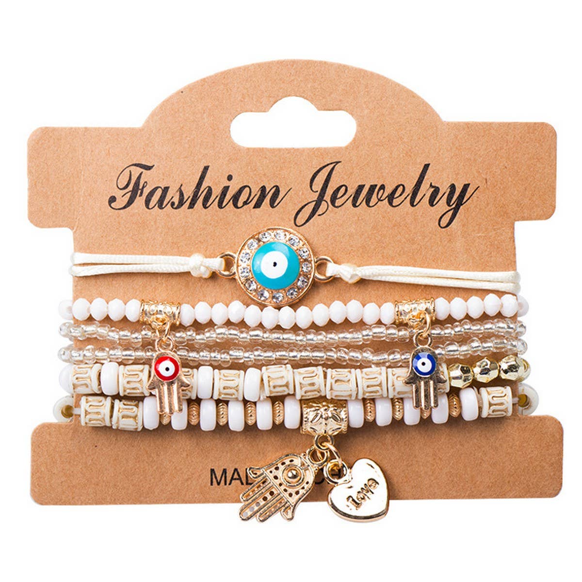 BOHEMIAN DEVIL EYE BEADED BRACELET_CWAJE1249
