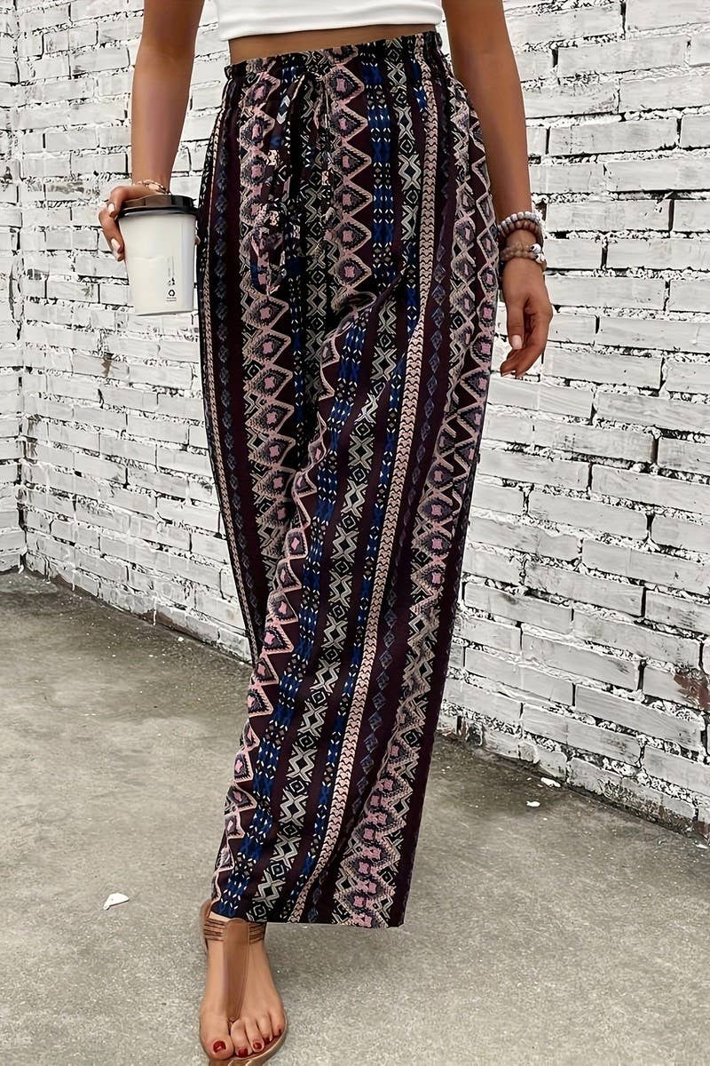 CWBLP2074_BOHO PRINT WIDE LEG VACATION LOUNGE PANTS