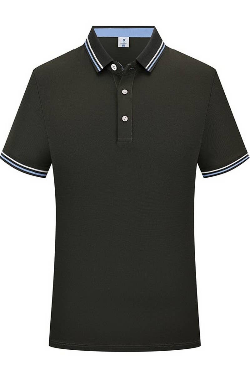 CWTBLS02448_SOLID COLOR CLASSIC FIT SHORT SLEEVE POLO SHIRT