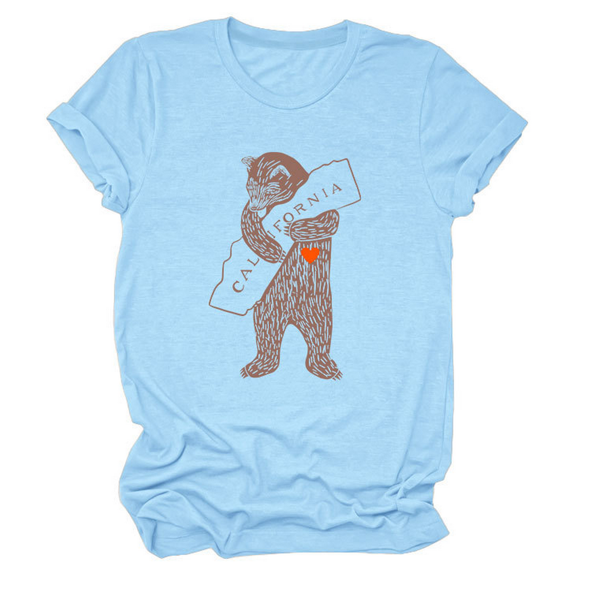 Funny Bear Short Sleeve T-Shirt for Her
