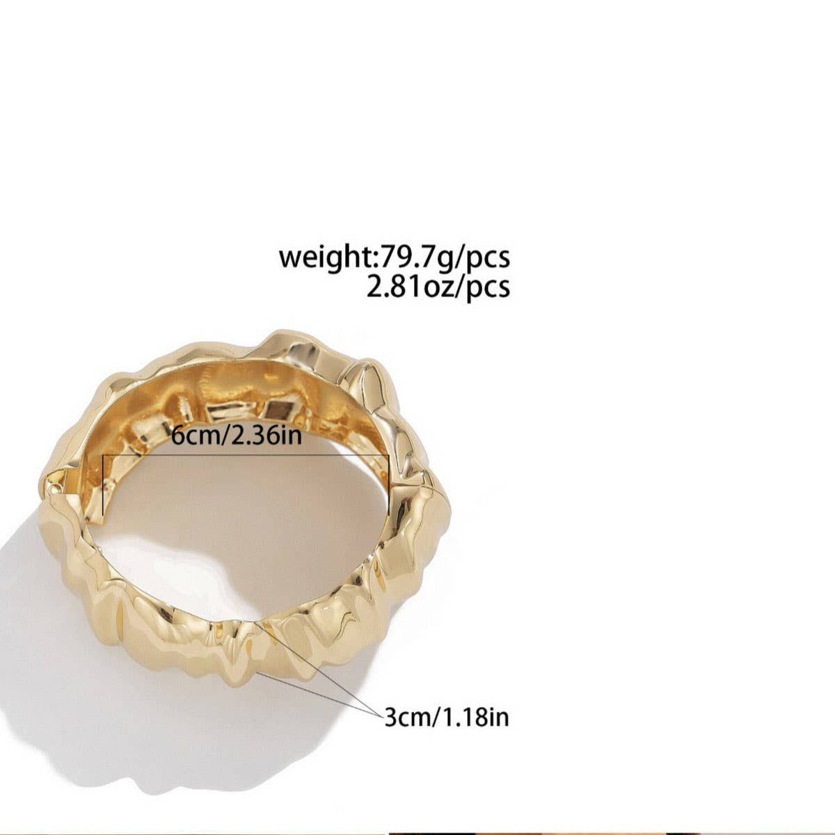 FASHIONABLE METALLIC SMOOTH SPRING BRACELET