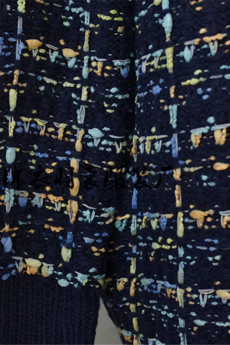 CWOCAL0926_MID-LENGTH COLORFUL KNITTED COAT