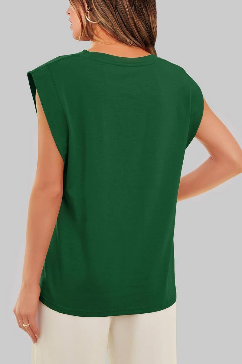 CWTTSL0240_Round Neck Sleeveless Knit Top