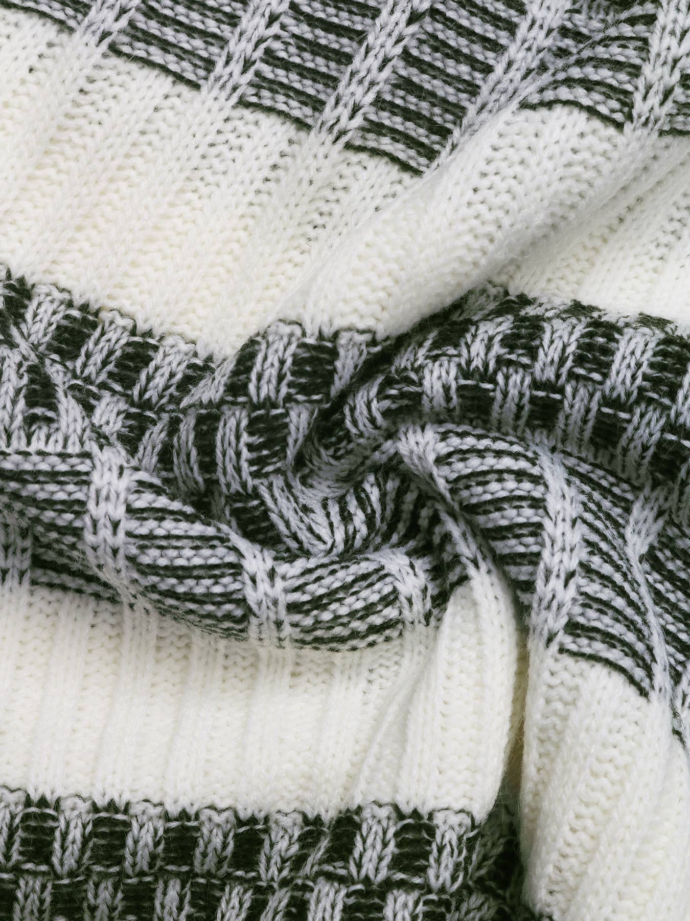 CASUAL STRIPED COLOR CREW NECK PULLOVER SWEATER