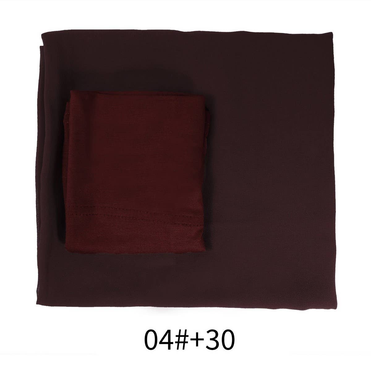 TWO-PIECE CHIFFON SHAWL AND HEADSCARF