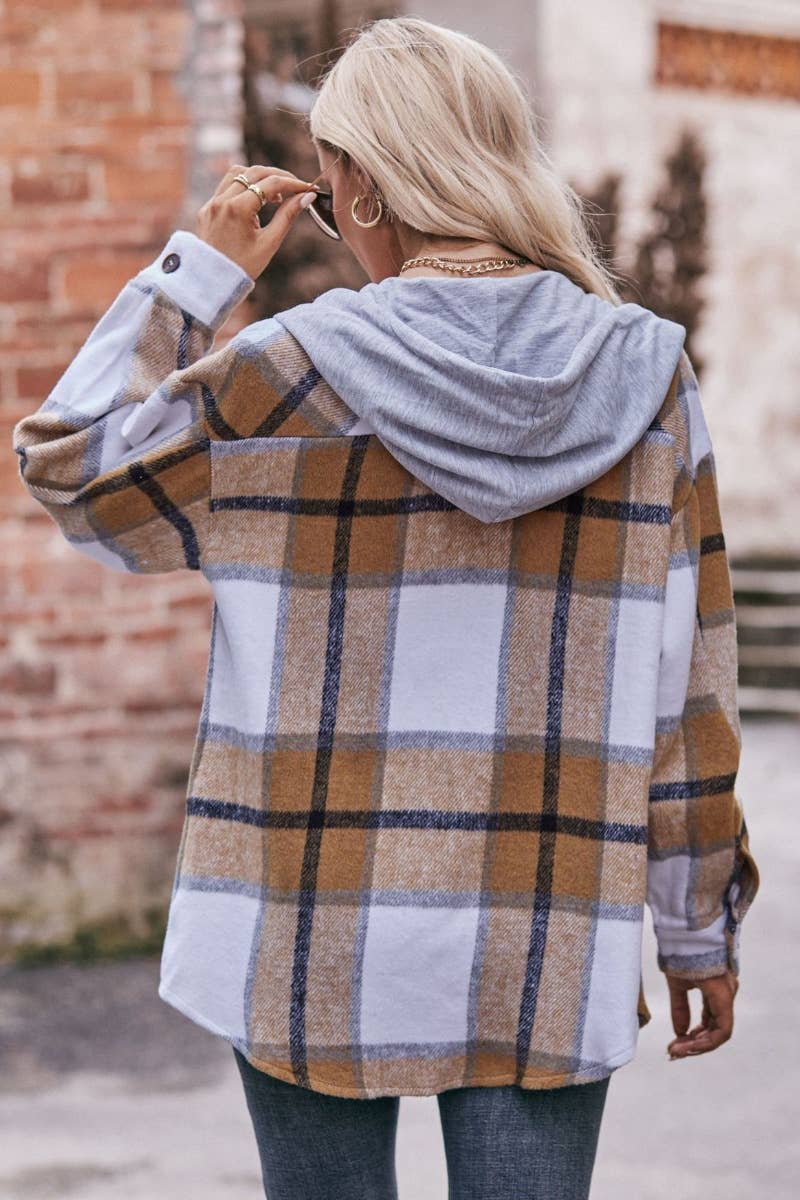 CWTSTL2179_PLAID LONG-SLEEVED SHIRT WITH HOODED POCKETS