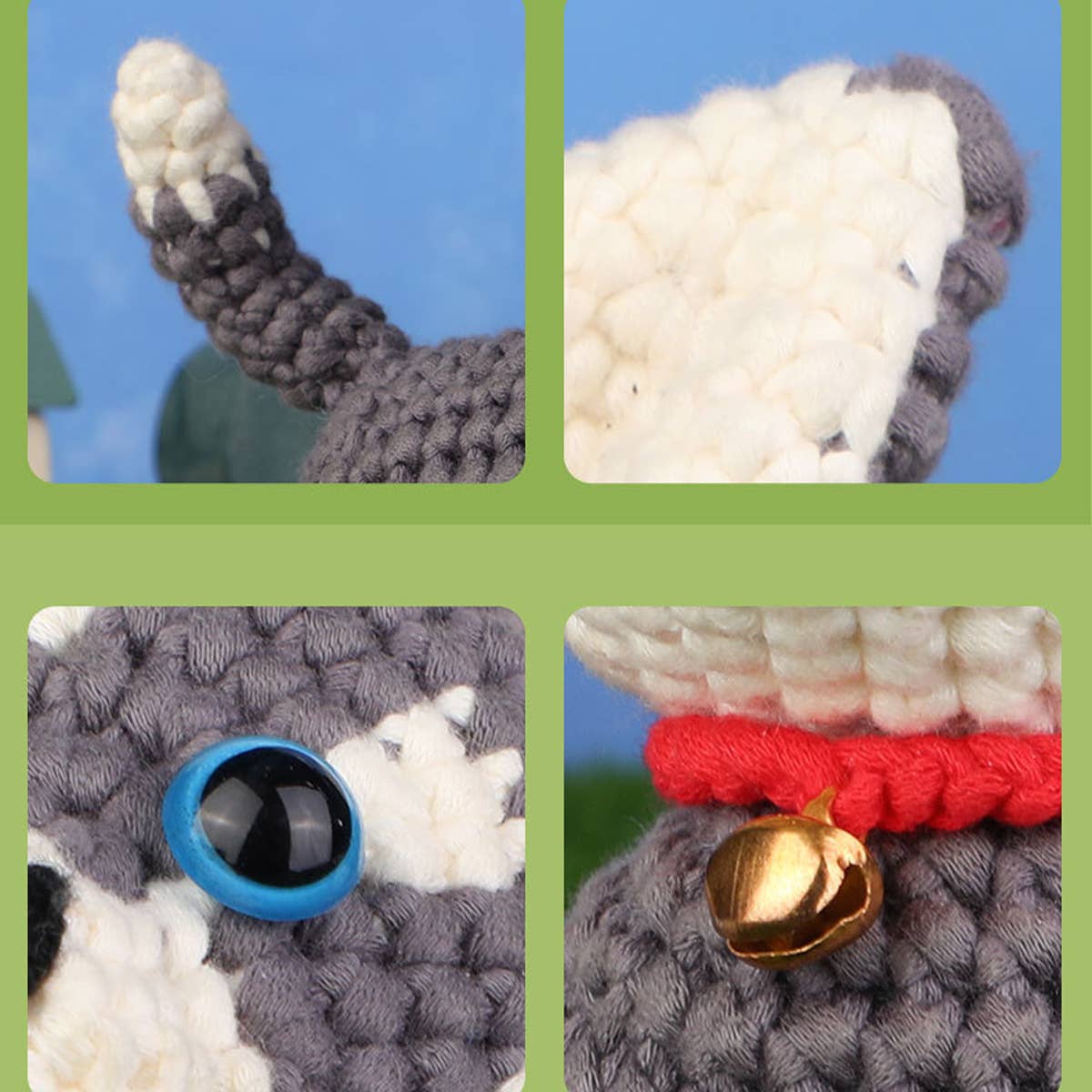 HANDMADE HUSKY CROCHET DOLL MATERIAL KIT