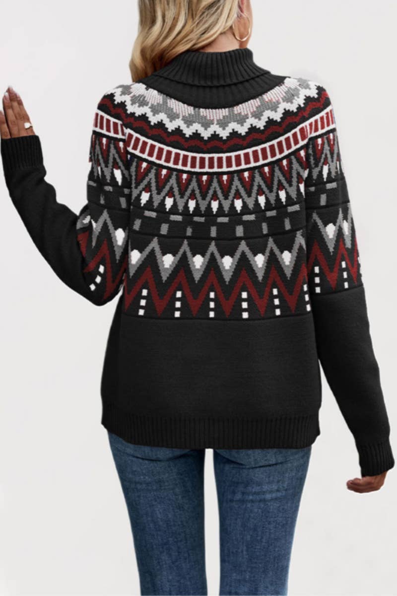 CWOSWL5821_WINTER TURTLENECK SWEATER WITH LONG SLEEVES