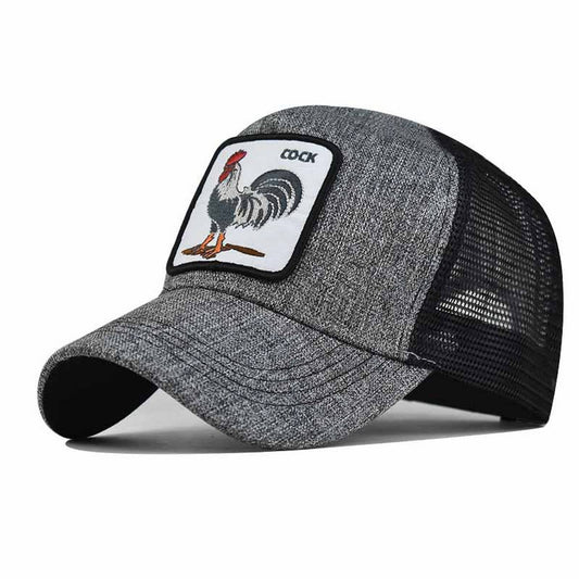 NEW ANIMAL EMBROIDERED BREATHABLE MESH TRUCKER HAT_CWAH1357