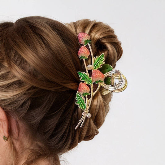 Strawberry Hair Claw Clip for Women, Large & Cute_CWAHA0539