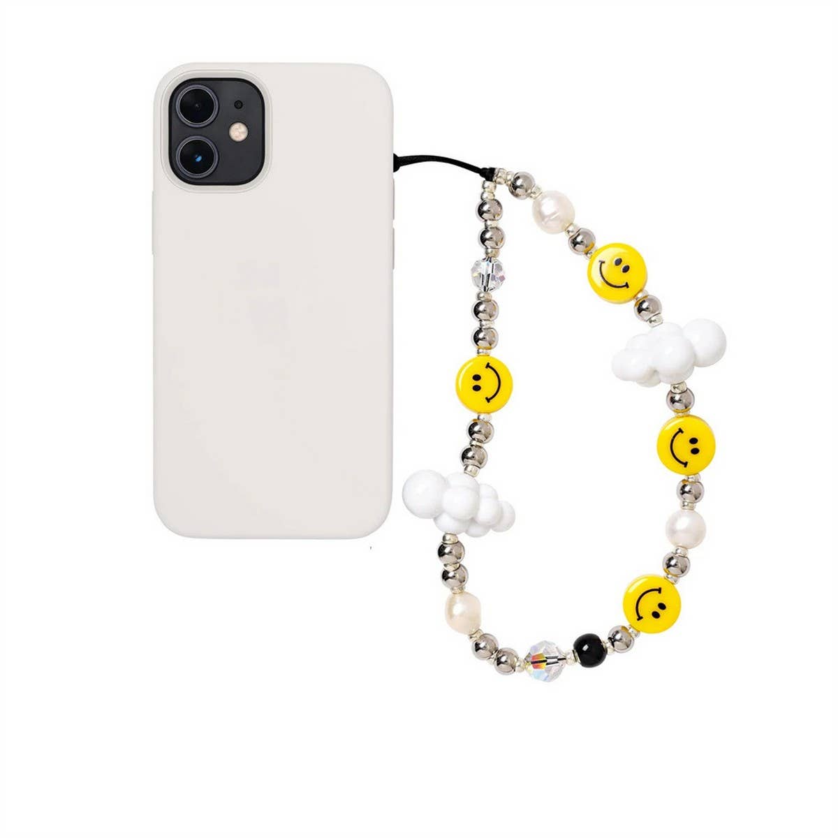 CWMM8726_SMILEY PERSONALIZED TRENDY PHONE STRAP