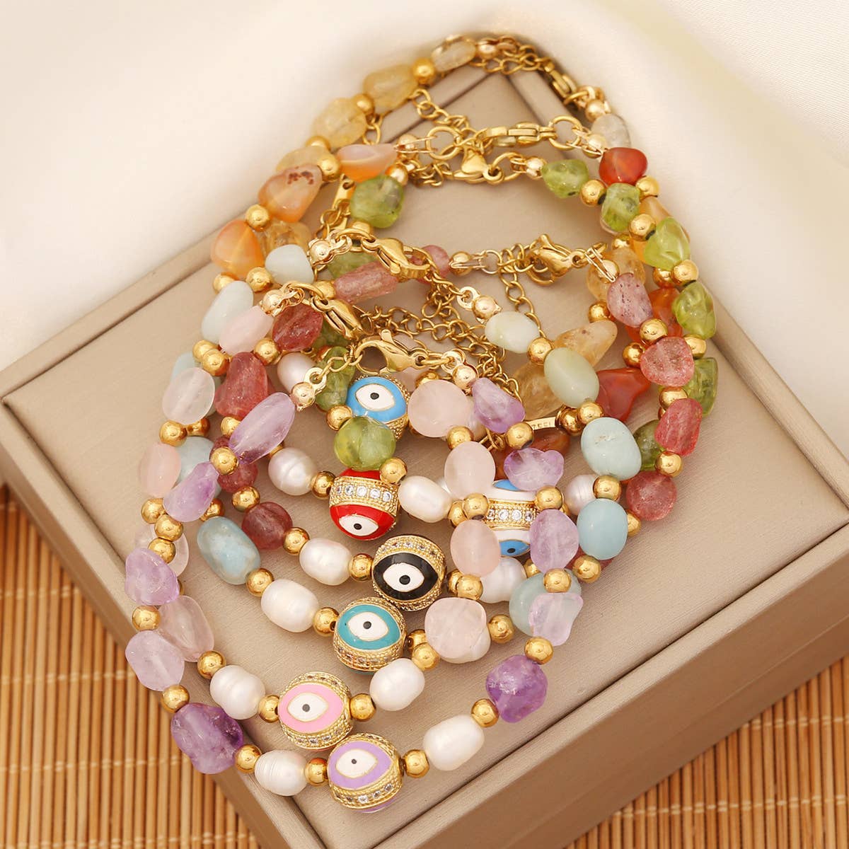 STYLISH AND SIMPLE NATURAL STONE BRACELET_CWAJE0641