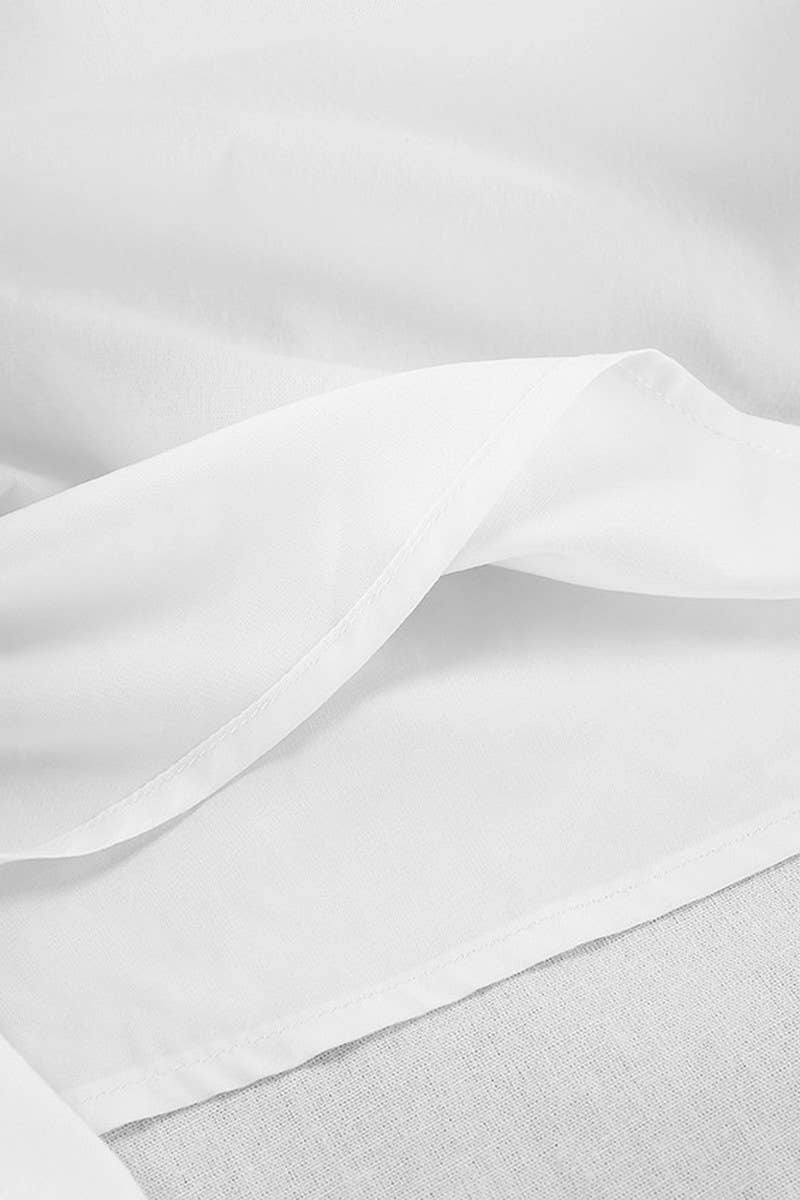 CWSPJ0201_COTTON AND LINEN TRUMPET SLEEVE HOME NIGHTDRESS