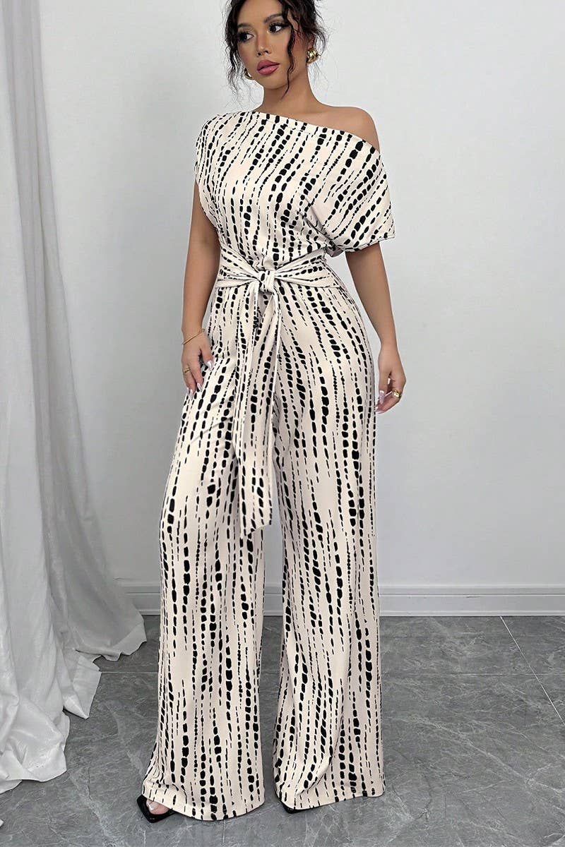 CWSJS1747_SUMMER OFF-SHOULDER STRAPPY WIDE-LEG JUMPSUIT
