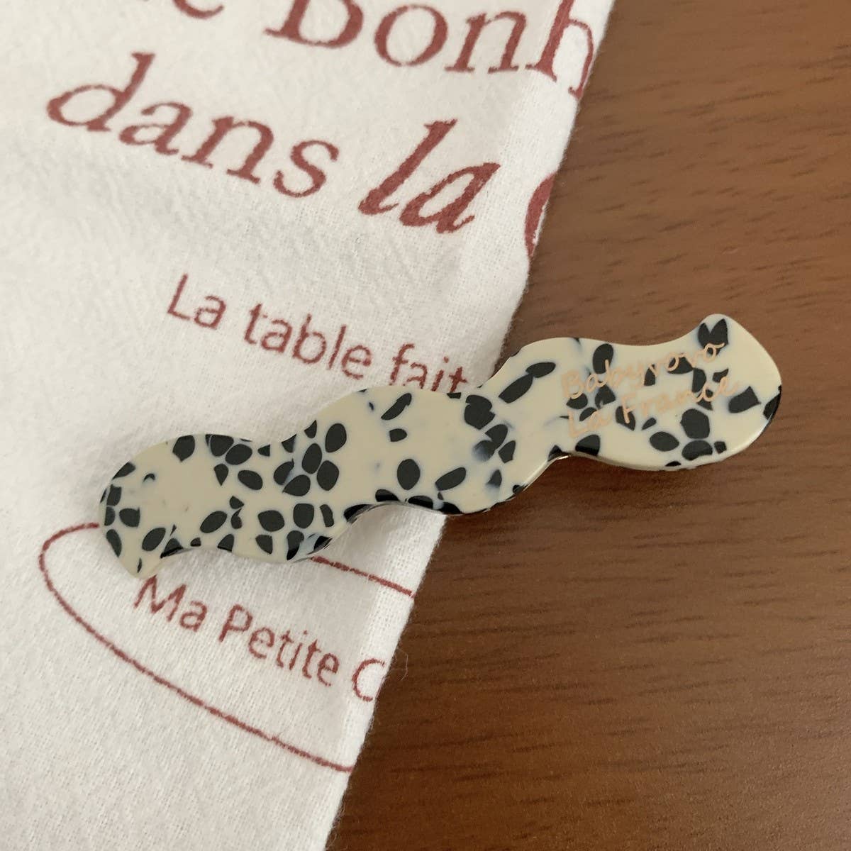 CWAHA07731_SIMPLE ACETATE HAIR CLIP SIDE BANG DUCKBILL