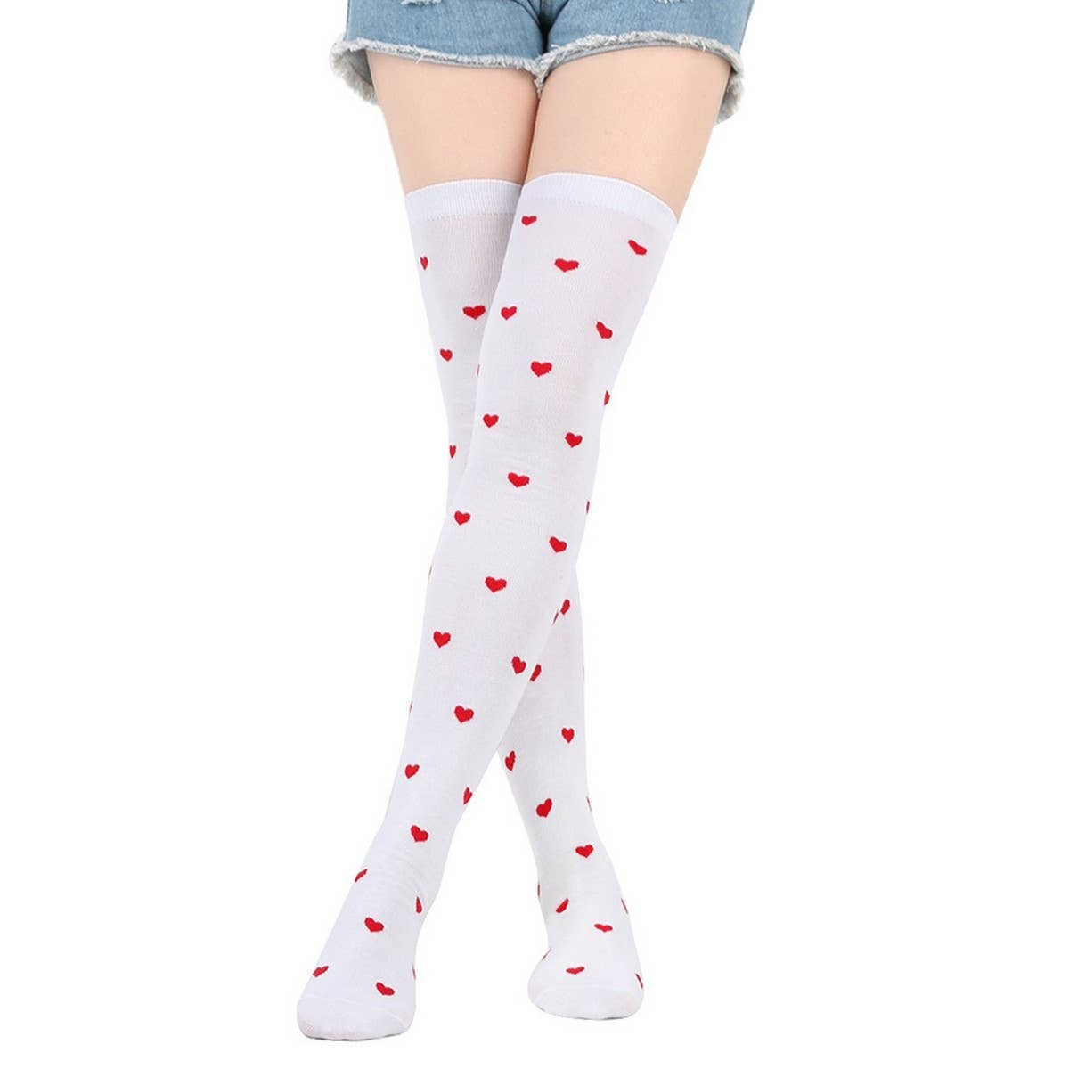 CWMM10068_VALENTINE DAY KNEE-HIGH SOCKS FOR DATE &AMP PARTY