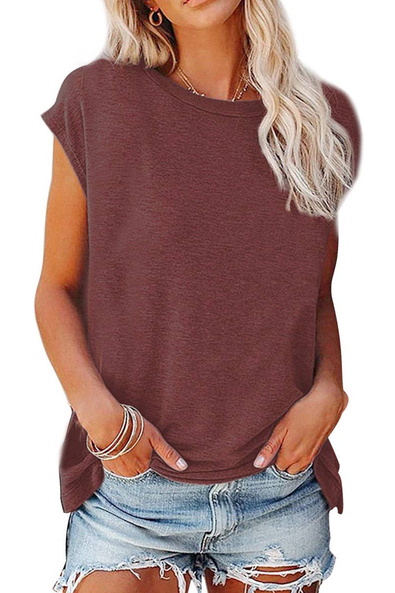 CWTTS1442_SUMMER LOOSE OFF-SHOULDER SOLID COLOR T-SHIRT