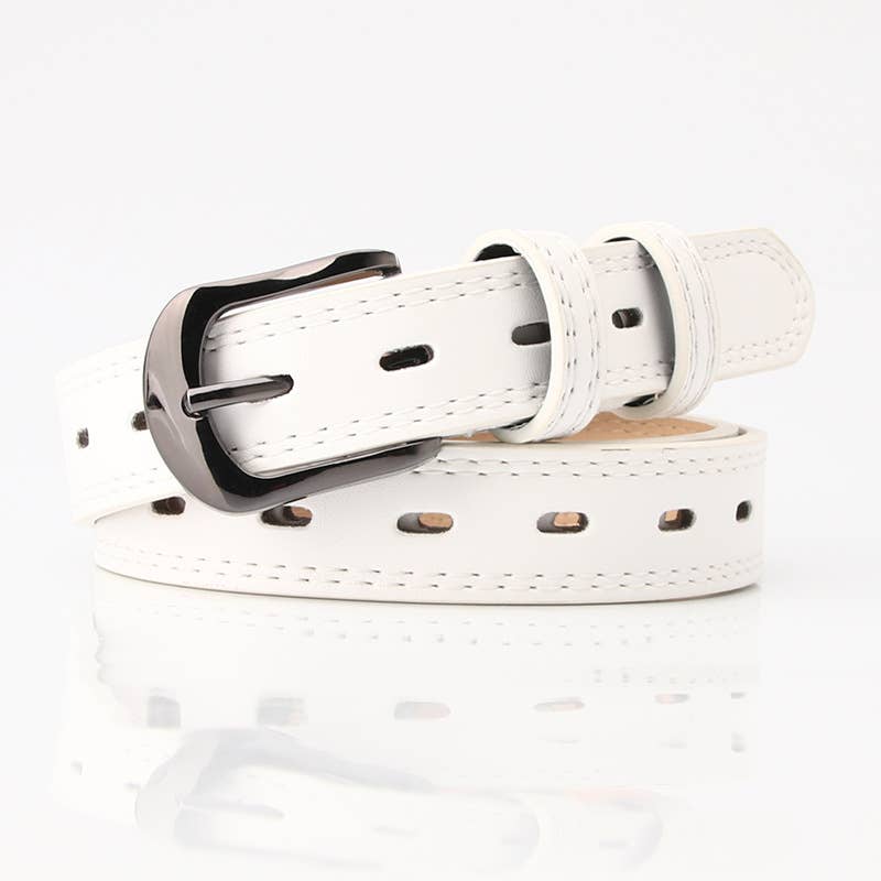 Double-line decorative fashionable versatile belt