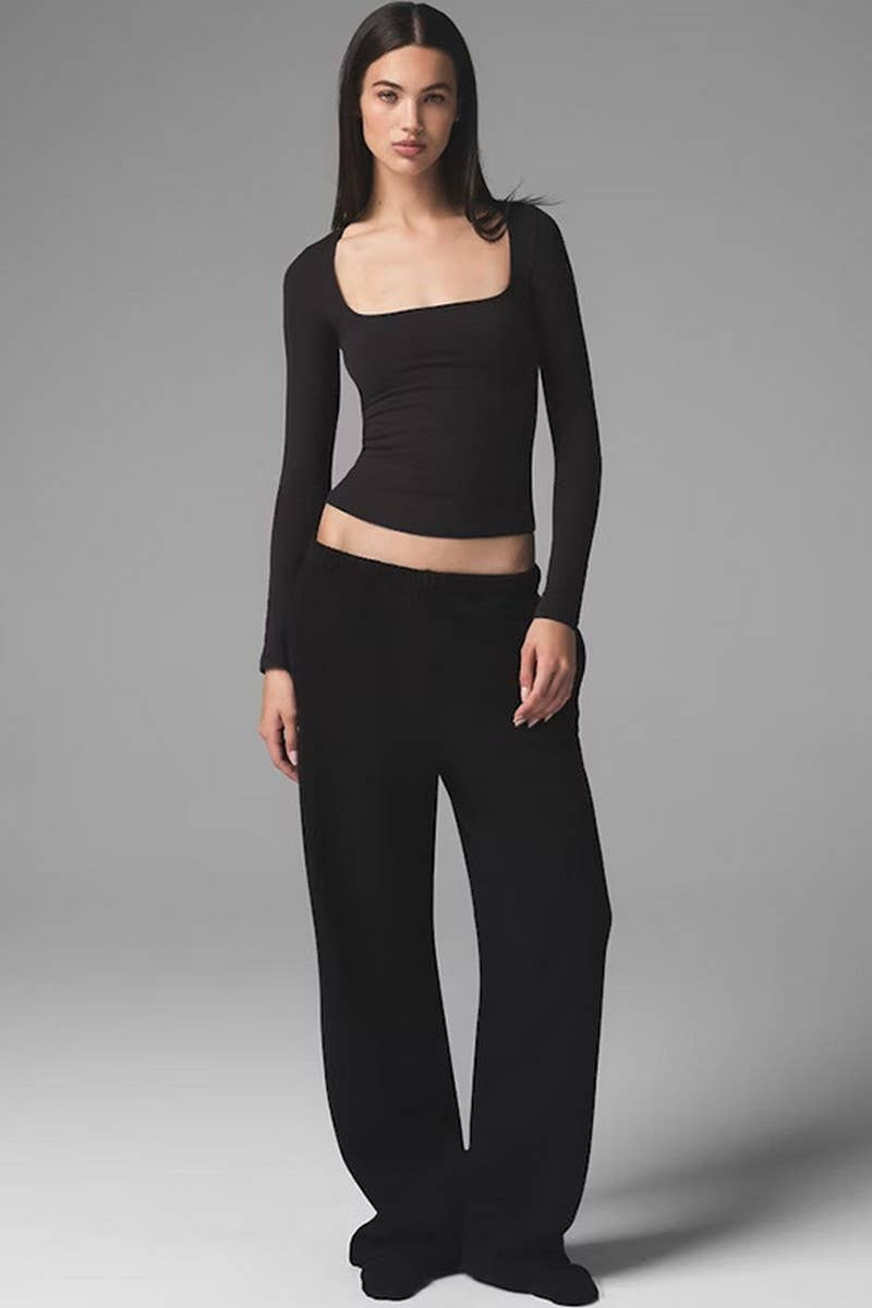 CWTBLL3794_SKIMS INSPIRED SQUARE NECK LONG SLEEVE TOP