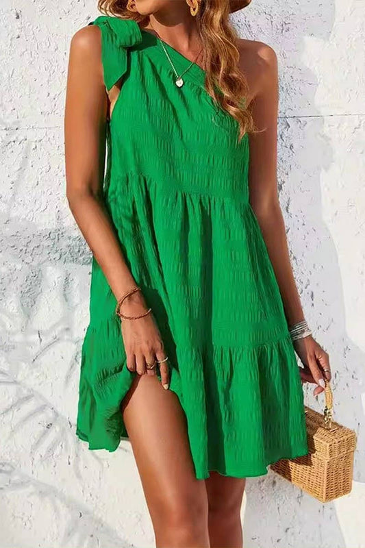 CWDSD7614_SUMMER HIGH-END OFF-SHOULDER SHORT DRESS