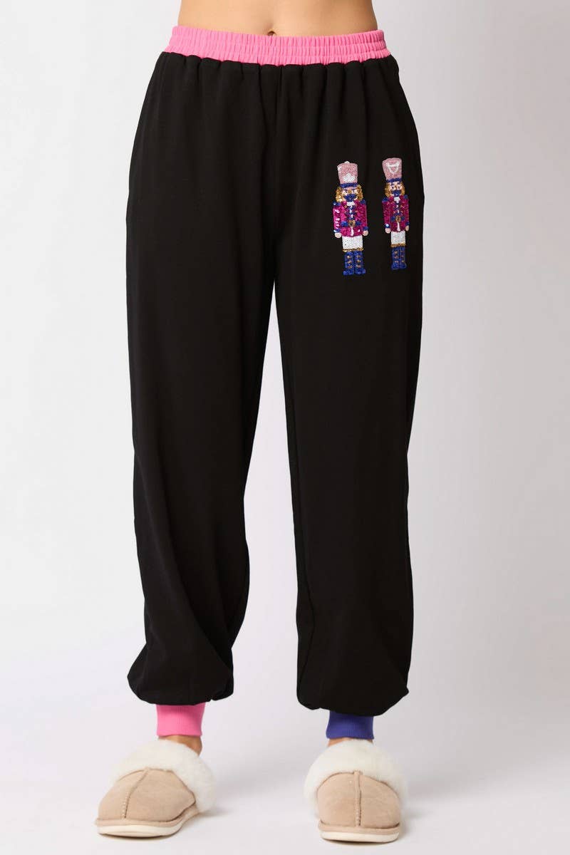 CWSTB00496_CHRISTMAS SOLDIER SEQUINED SWEATSHIRT SET