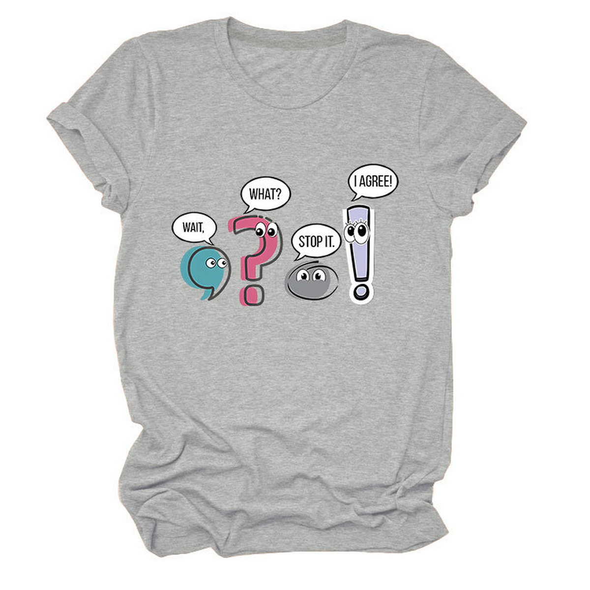 Chic Fun Casual Women's Crew Neck Tee_CWTTS1504