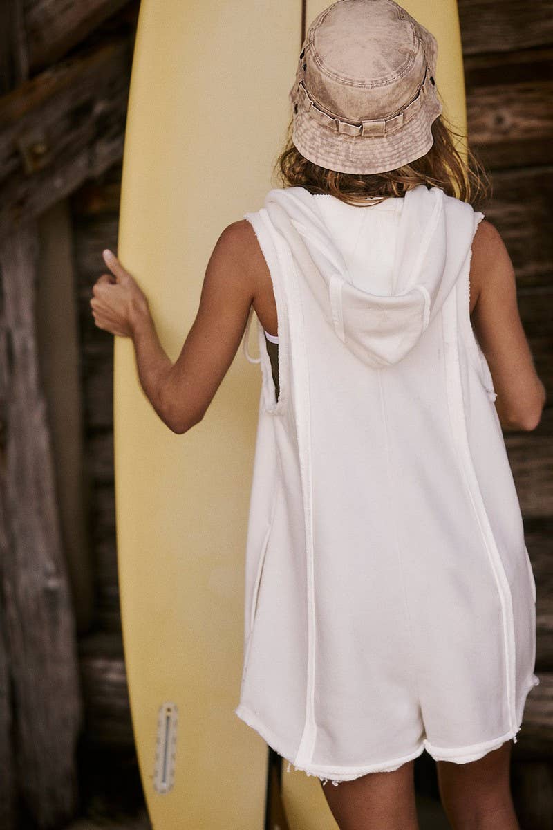 CWSBS0195_SLEEVELESS HOODED CROPPED HALF-ZIP JUMPSUIT