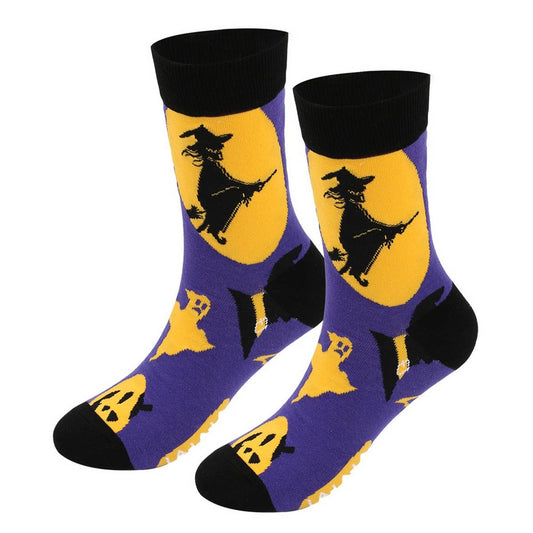 CWMS02720_HALLOWEEN PLUS SIZE CREW SOCKS