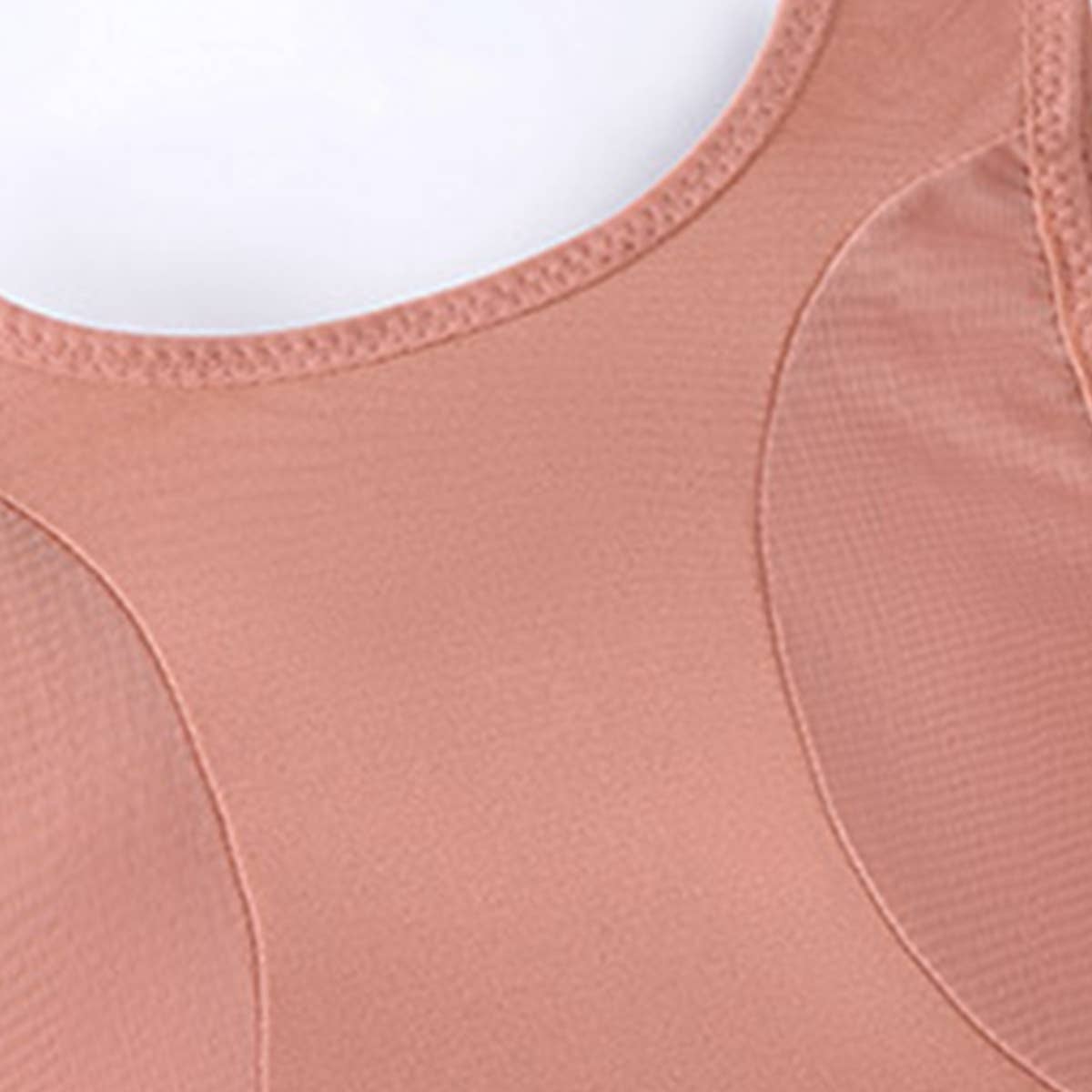 WOMEN RUNNING ZIPPER PUSH-UP YOGA BRA