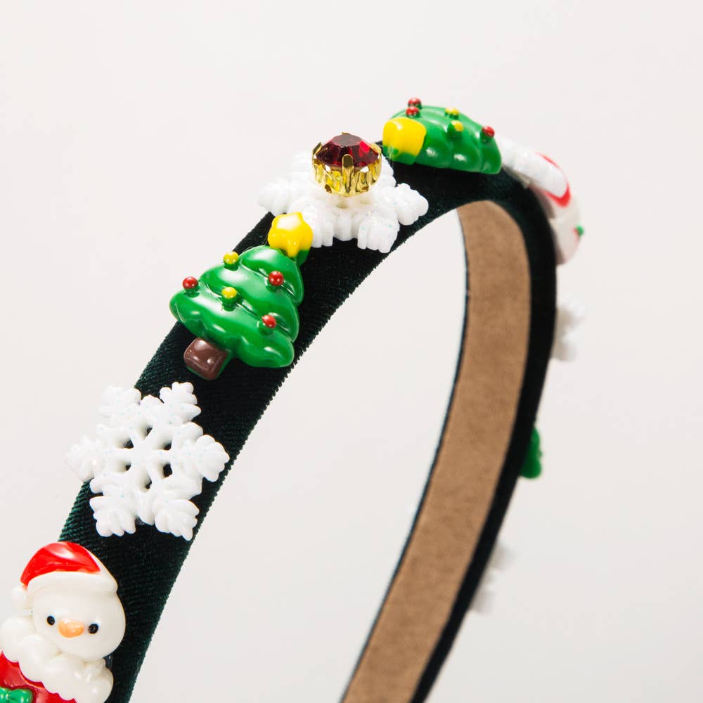 CHRISTMAS FLANNELETTE HAIRBAND WITH FINE EDGE