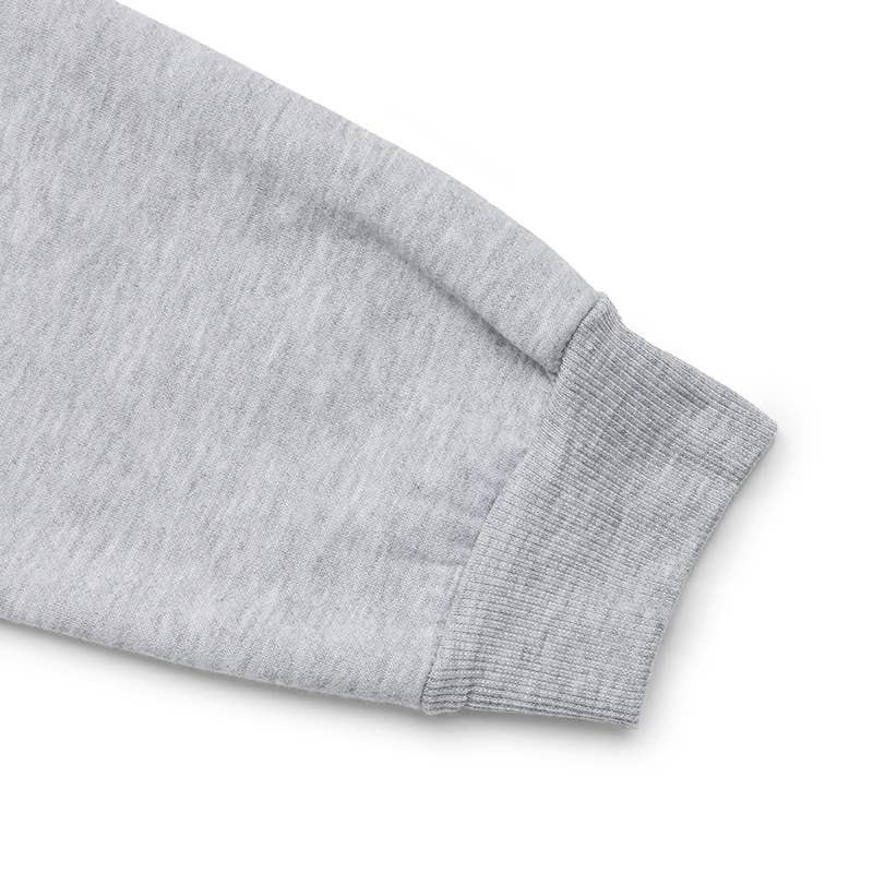 Fleece thickened solid-color hooded sweatshirt