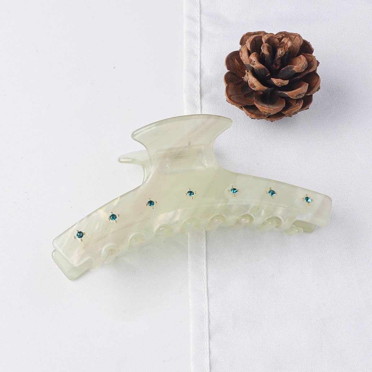 CWAHA1411_MARBLE LARGE HAIR CLAW CLIP