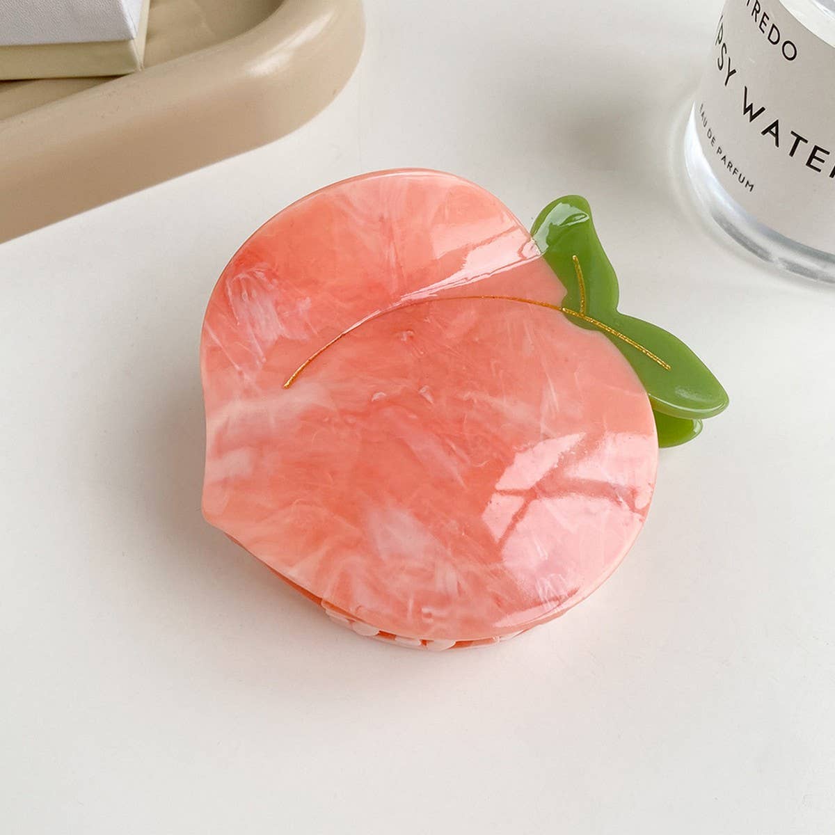 Peach & Apple Hair Claw ??Cute Summer Accessory_CWAHA5889