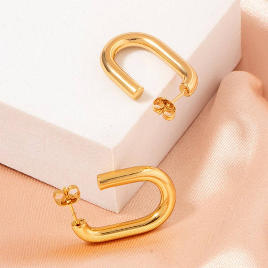 STAINLESS STEEL U-SHAPED PERSONALITY EARRINGS_CWMM3620