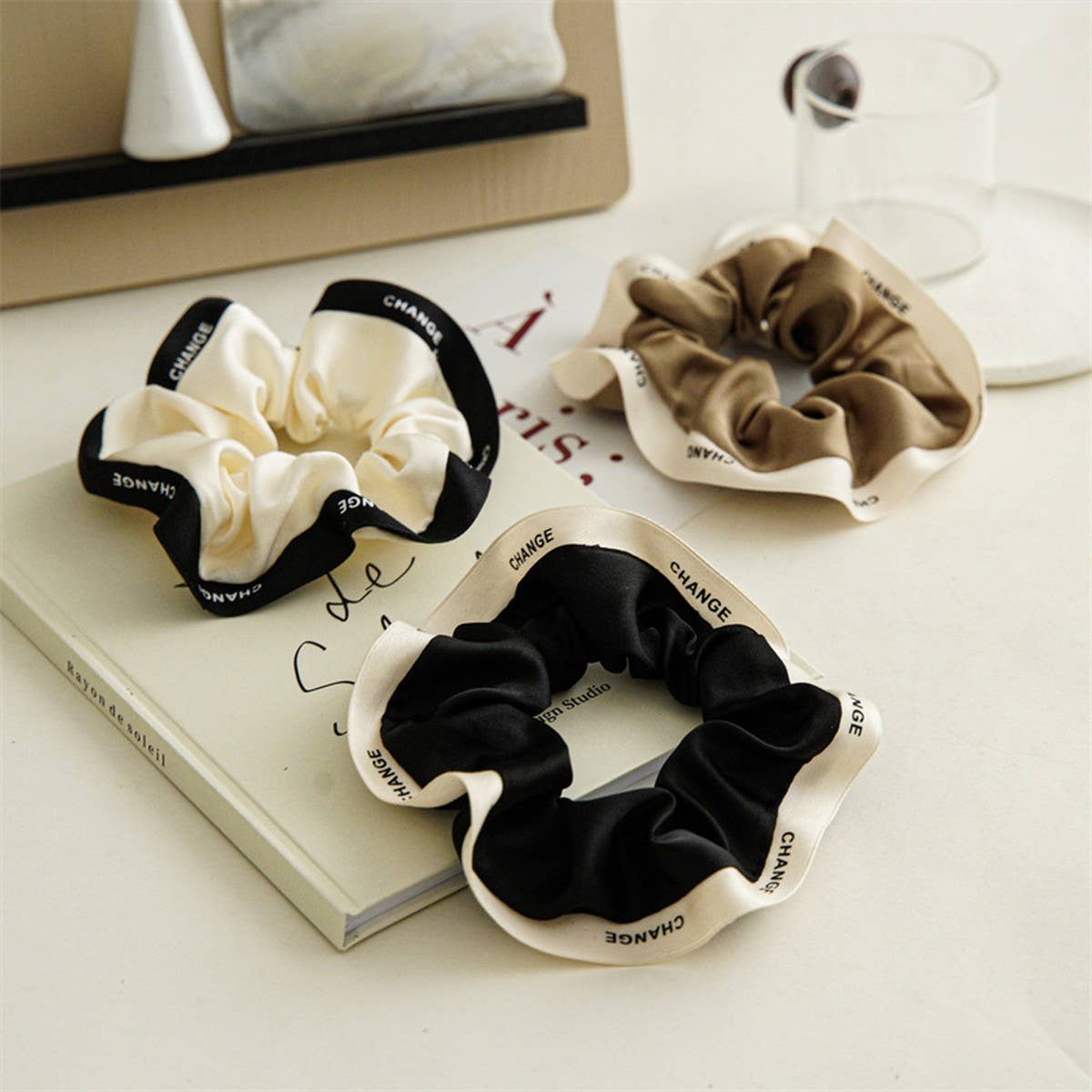 NEW PLEATED FRENCH HAIR TIE