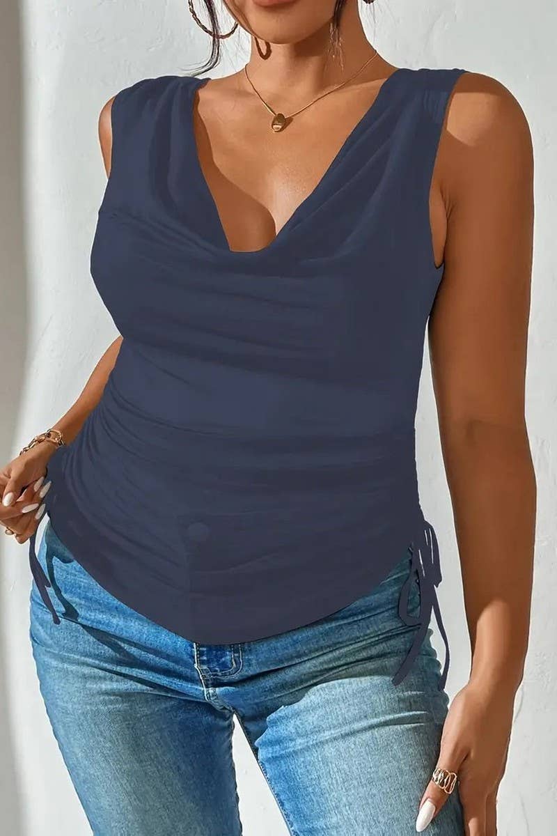 CWTTSL0334_V-NECK PURE SEXY SLEEVELESS VEST