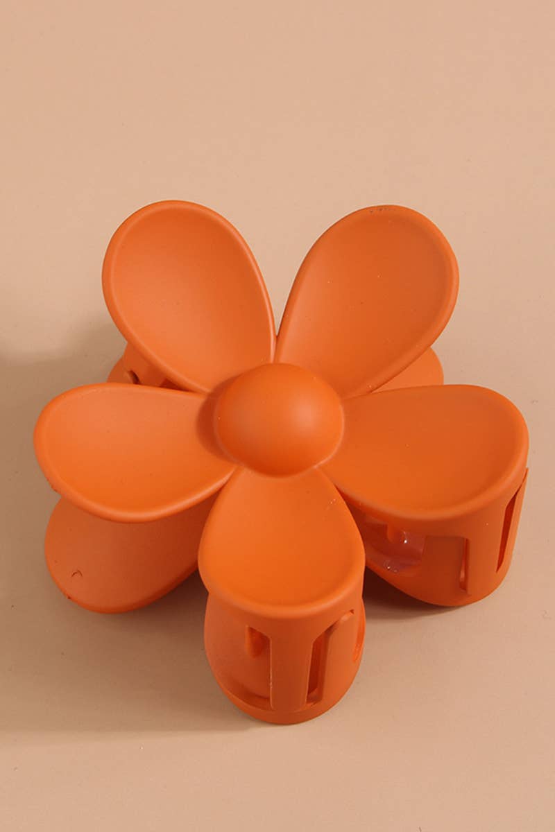 Matte Floral Hair Claw Clip ? Cute & Strong Hold_CWAHA0089