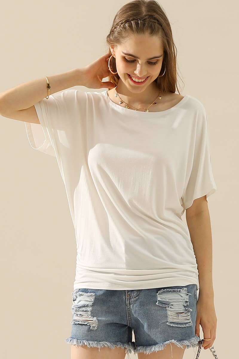 CWTTS640-P_PLUS SIZE DOLMAN SHORT SLEEVE BOAT NECKLINE TEE