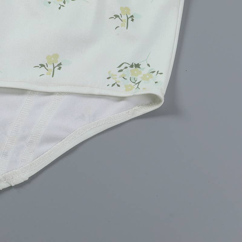 Bustier Crop Top with Cowl Neck