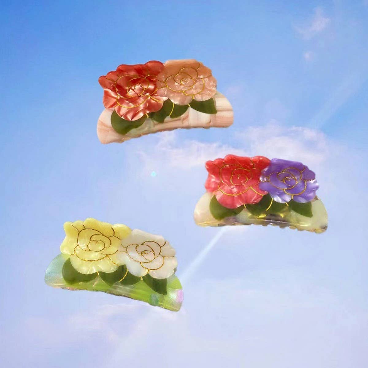 Vintage Lotus Mushroom Sweet Hair Clip