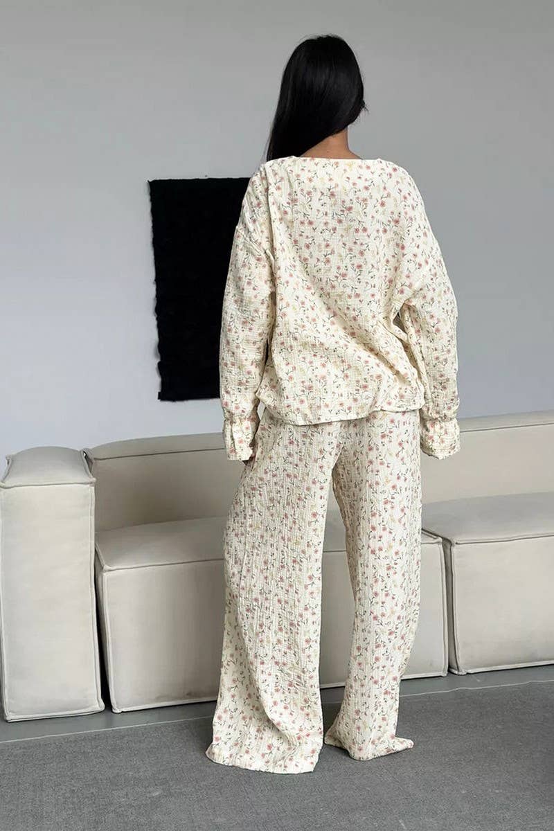 CWSPJ0221_COTTON PRINTED PAJAMAS AND HOME WEAR SET