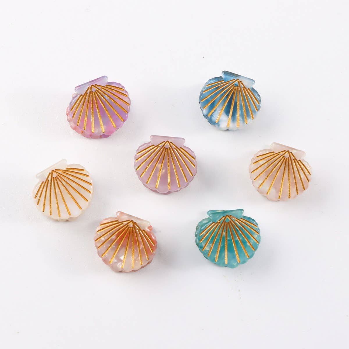 CWAHA1425_SHELL SMALL HAIR CLAW CLIP