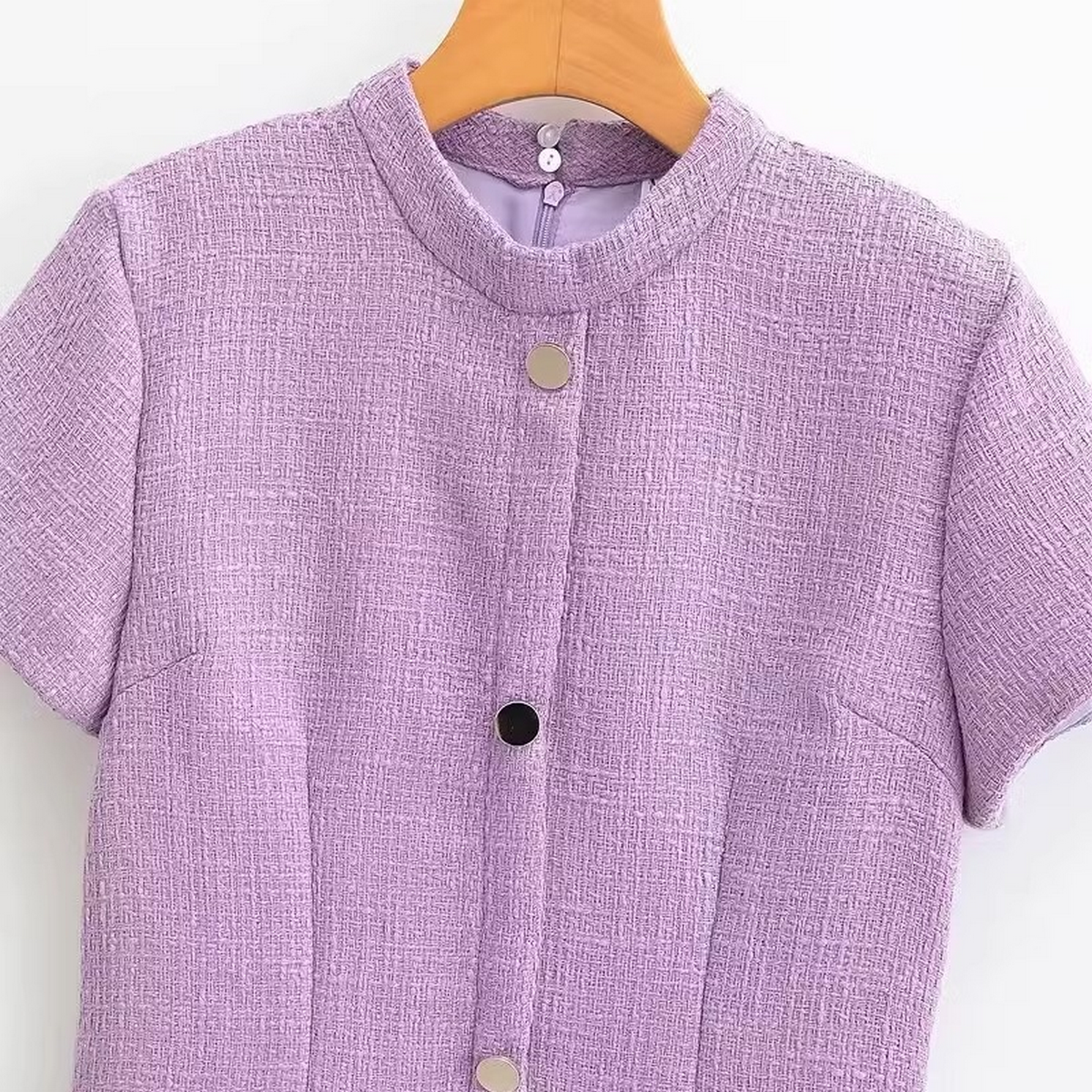 Women?™s French Chic Short Sleeve Dress_CWDMD5822