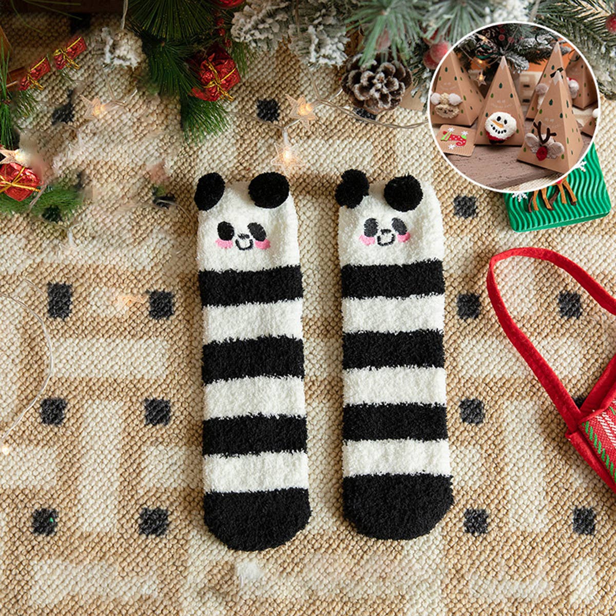 THICK CHRISTMAS SOCKS WITH GIFT BOX