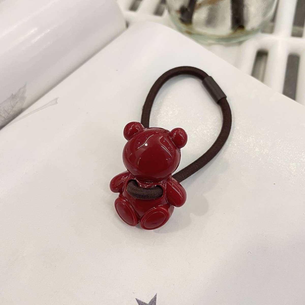 CWAHA5113_RED HEART SWEET RETRO HAIR BAND CUTE HAIRPIN